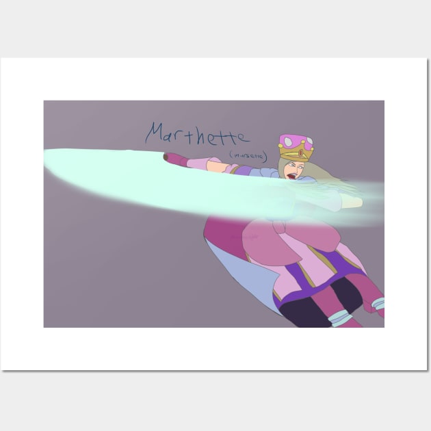 Fierce Princess, Marthette (Marsette) Wall Art by Prinny_Dood_emporium